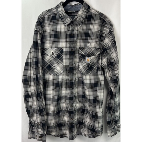 Carhartt Rugged Flex Relaxed Fit Button Up Large Tall - Picture 2 of 8